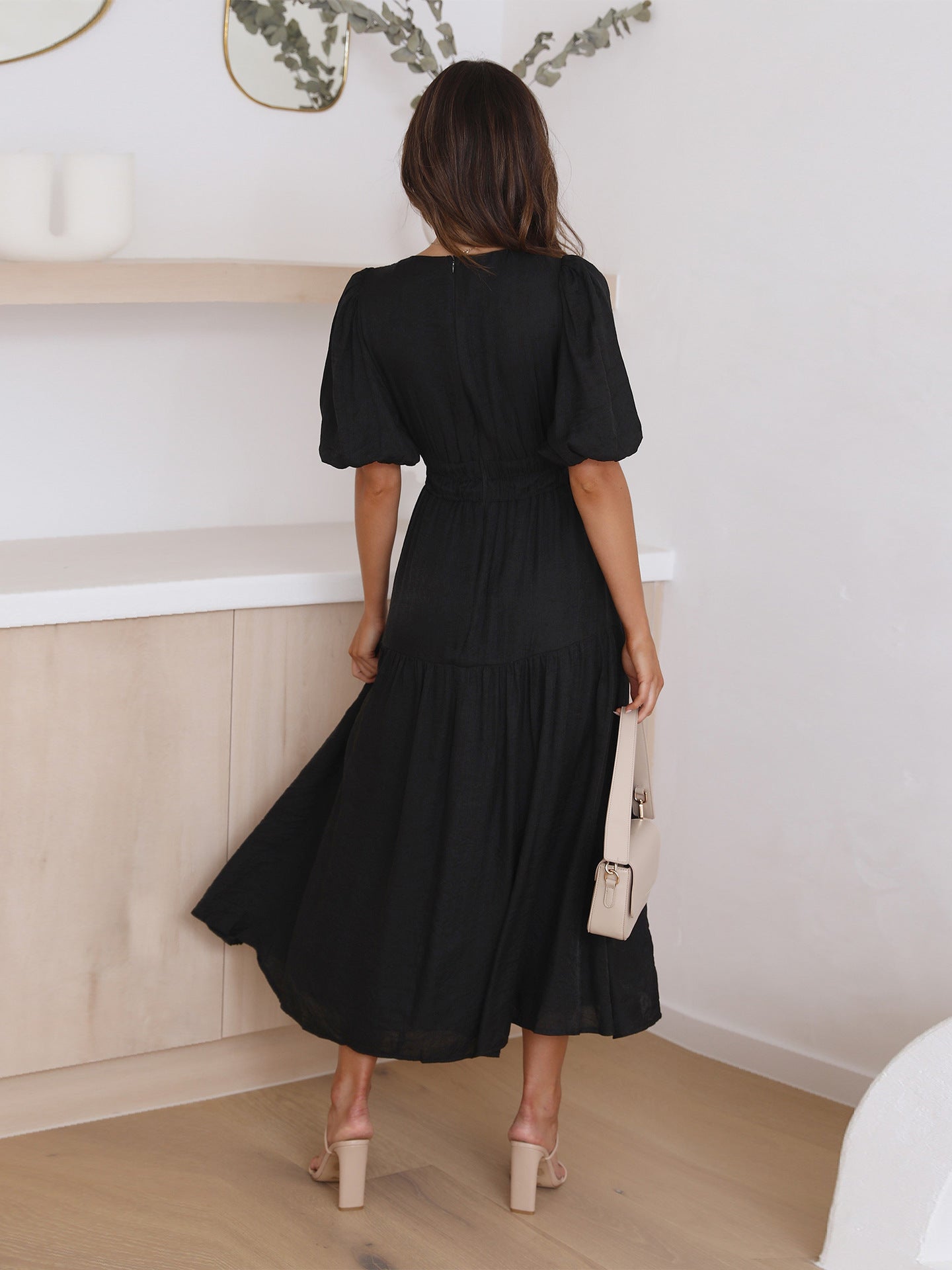 Serene Elegance Midi Dress™