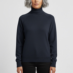 Damska dopasowana minimalistyczna golfowa bluzka