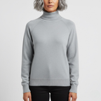 Damska dopasowana minimalistyczna golfowa bluzka