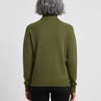 Damska dopasowana minimalistyczna golfowa bluzka