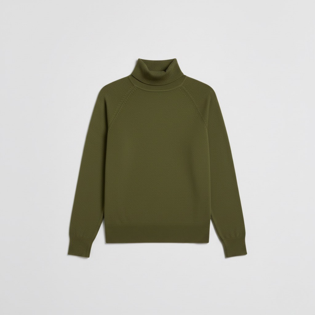 Damska dopasowana minimalistyczna golfowa bluzka