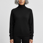 Damska dopasowana minimalistyczna golfowa bluzka