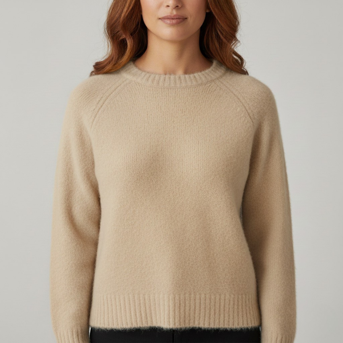 Damska swobodna klasyczna raglanowa bluzka