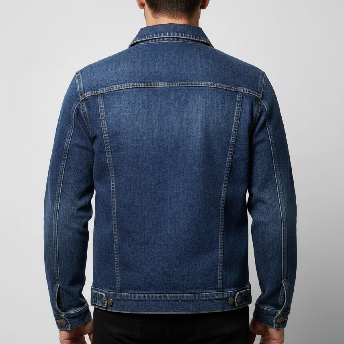 Męska klasyczna prosta zapinana kurtka