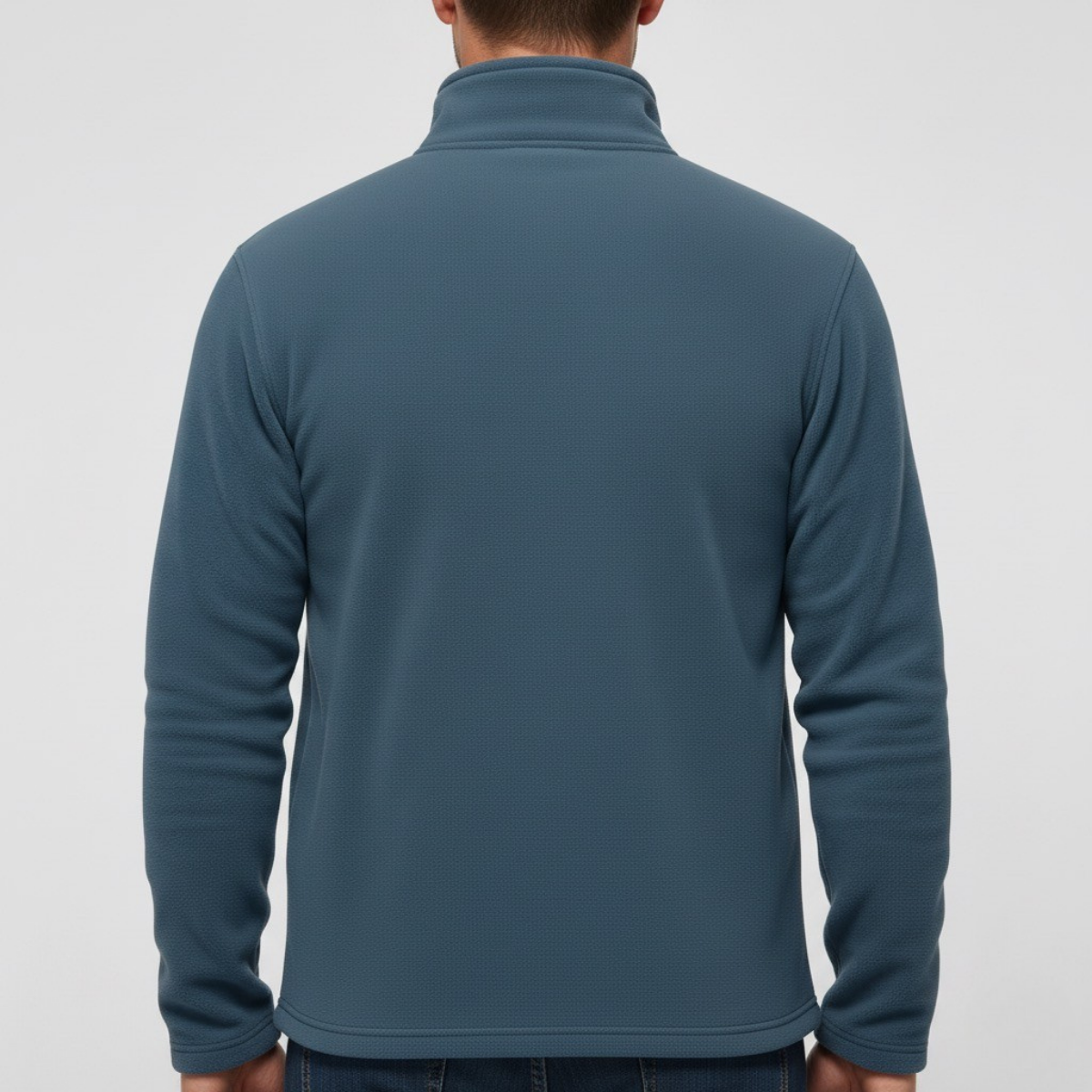 Męska prosta półgolfowa rozpinana bluza