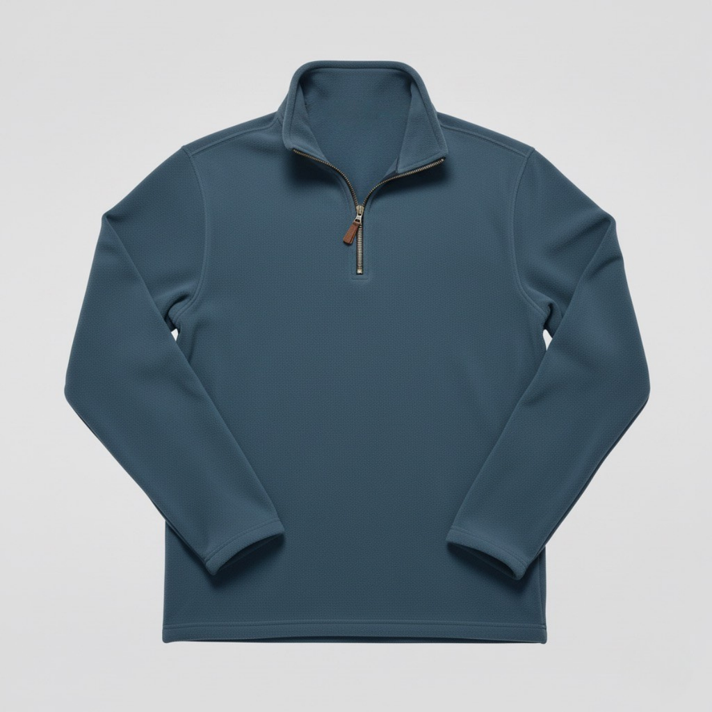 Męska prosta półgolfowa rozpinana bluza