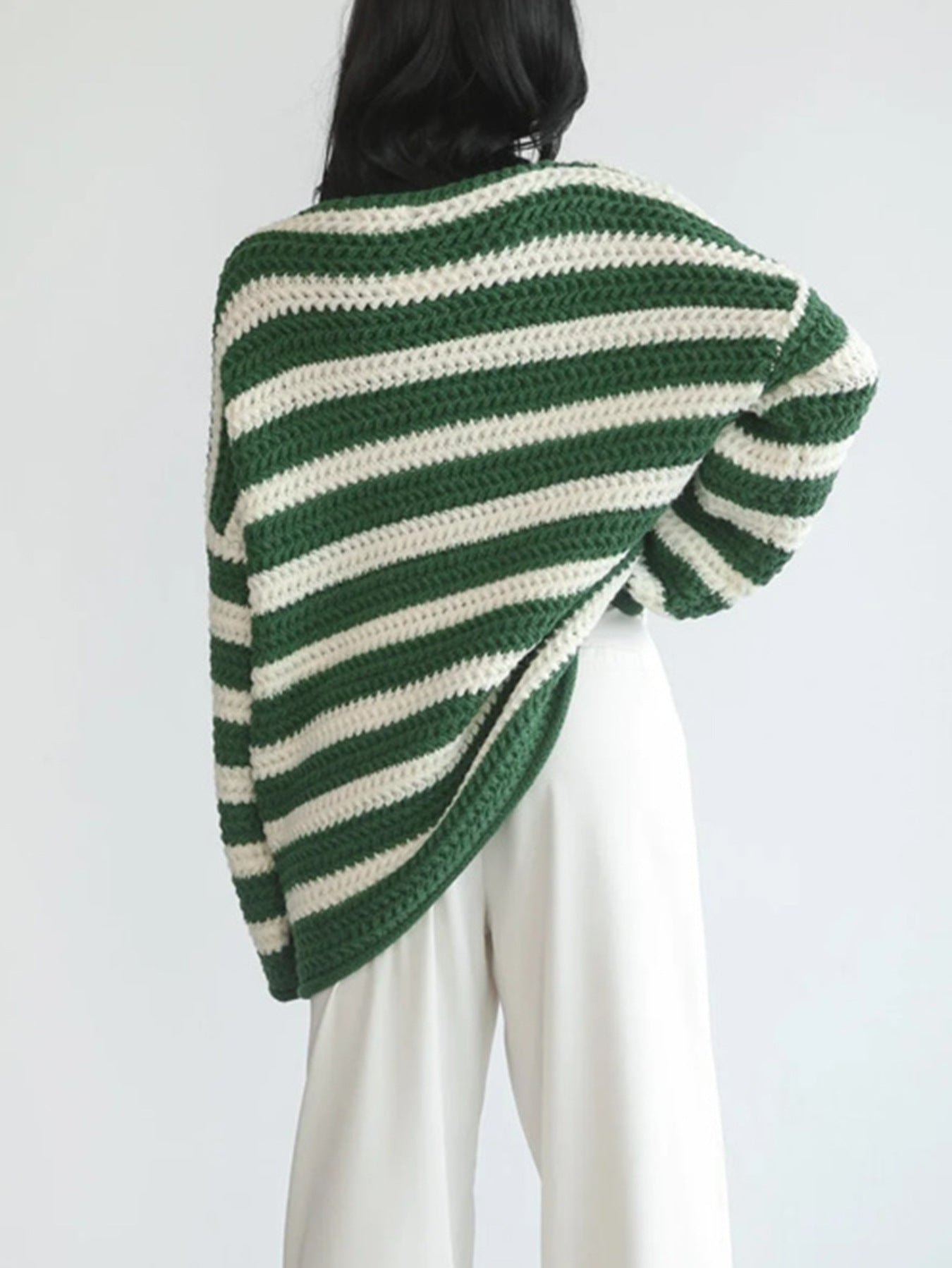 Striped Slouch Knit Sweater™