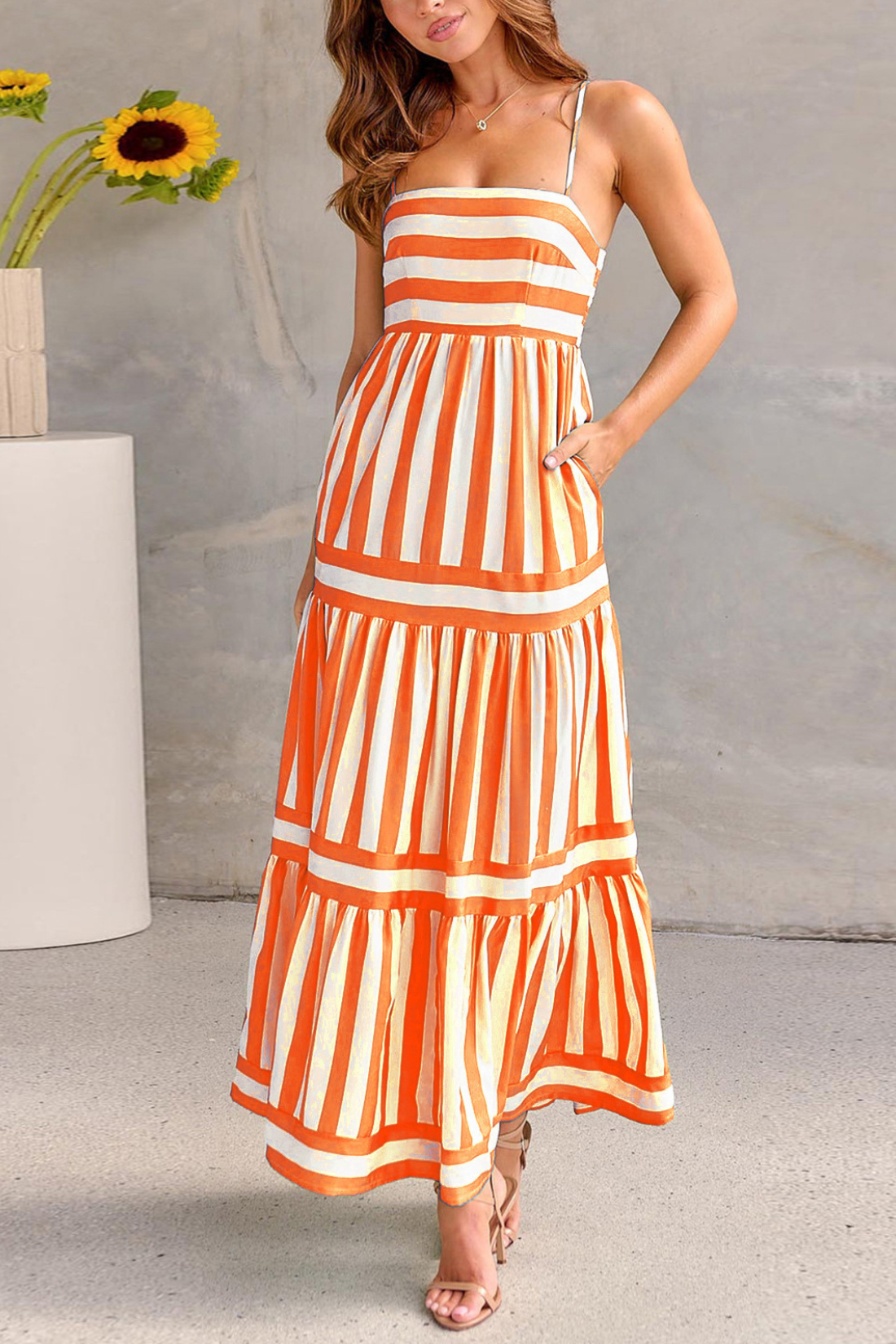 Jennifer™ | Striped Maxi Dress