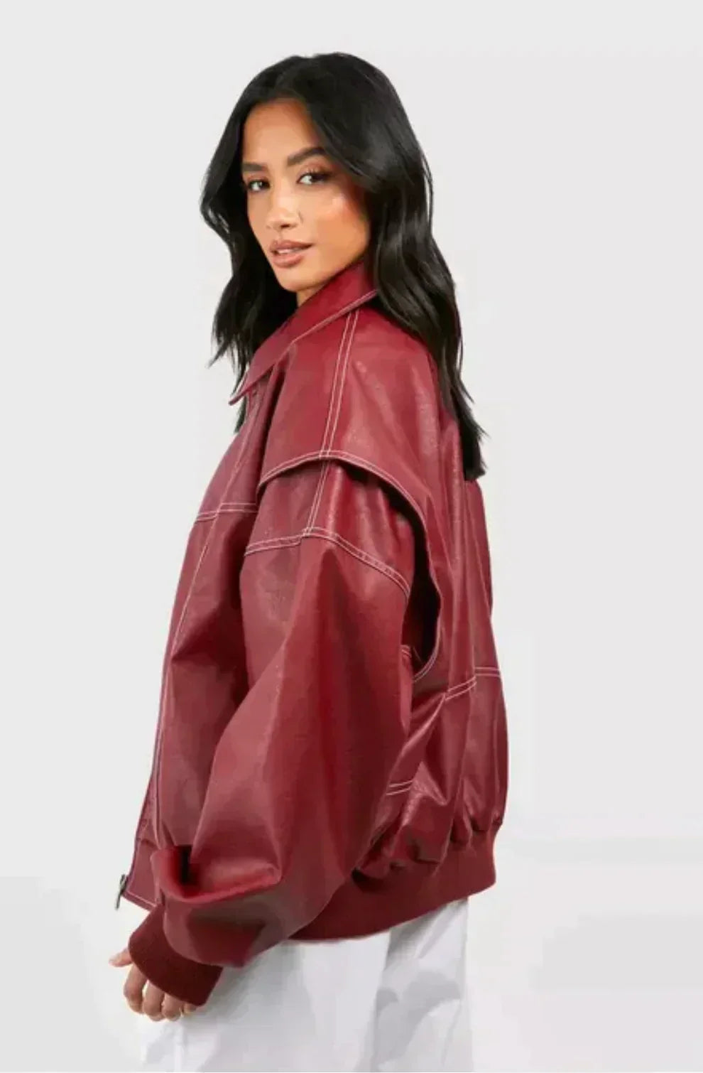 Ruby™ | Urban Oversized Leather Jacket