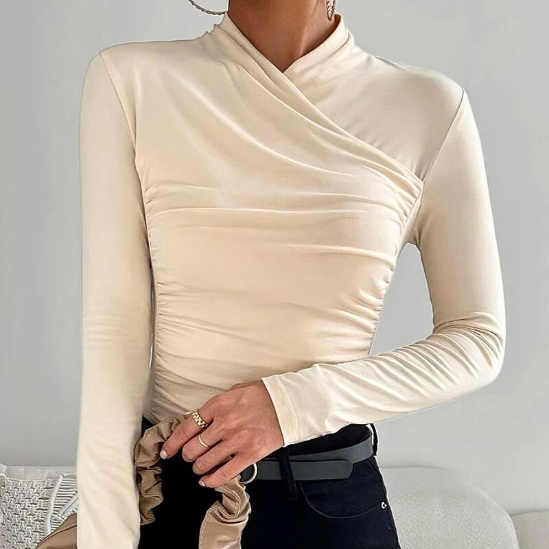 Amanda™ | Classic Cross-Neck Top