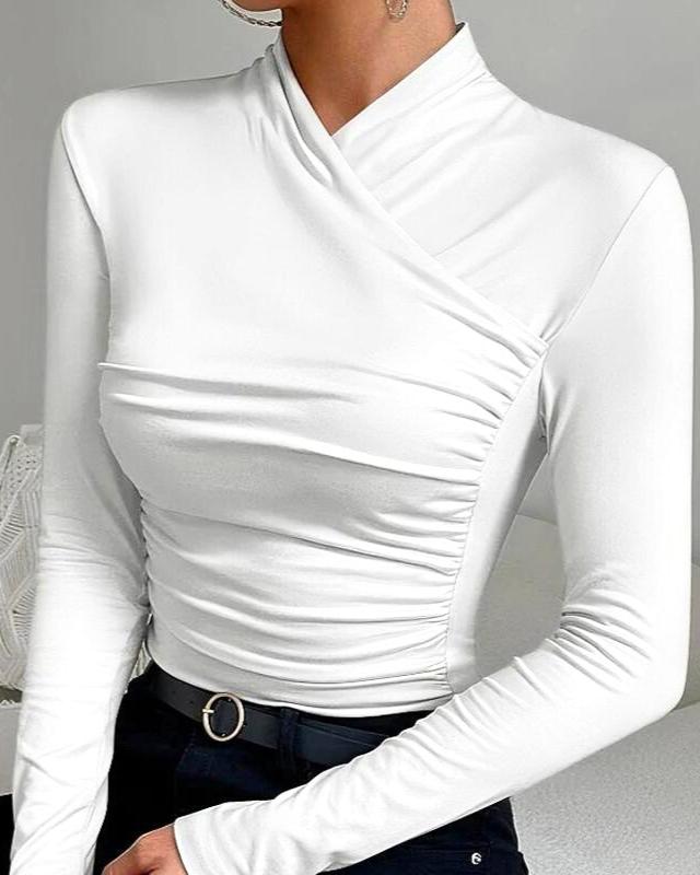 Amanda™ | Classic Cross-Neck Top