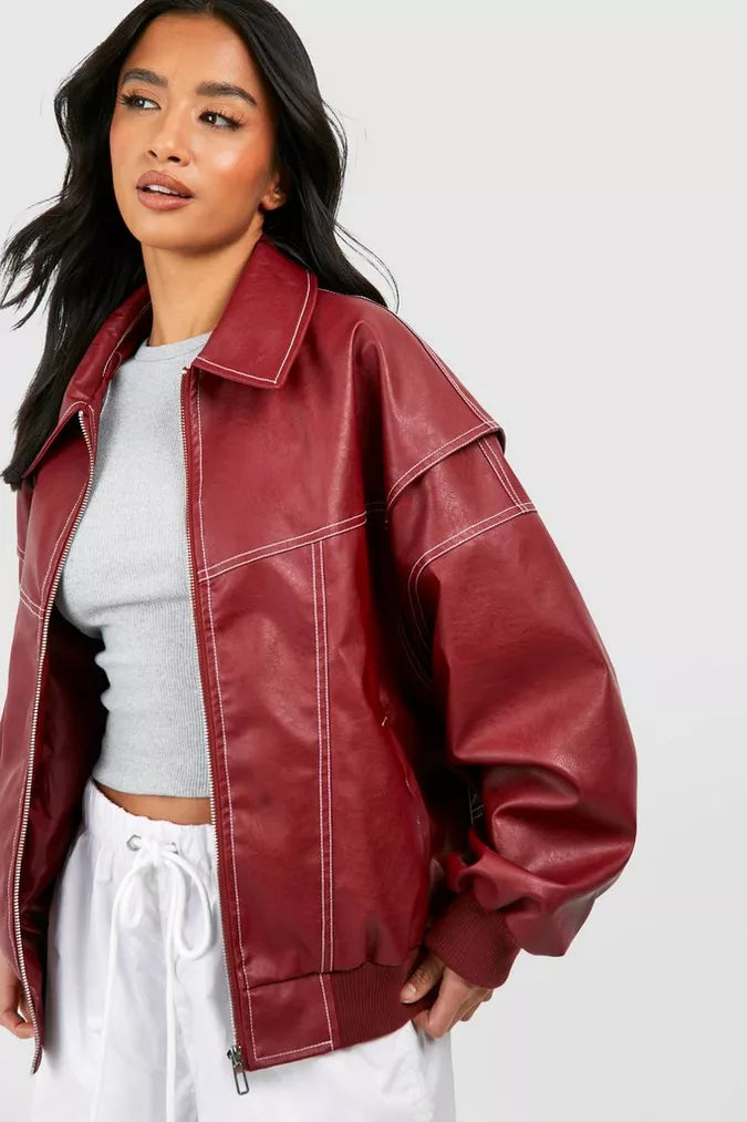 Ruby™ | Urban Oversized Leather Jacket